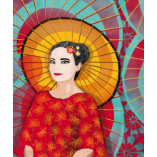 Oriental Woman mousepad mousepad