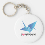 origami bird key chain