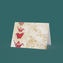 Origami Blank Note Card