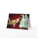 Origami Cranes • Good Luck Card by SabineStGreetings Origami Cranes • Good Luck Card