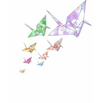 Origami Cranes T-Shirt by arncyn Origami Cranes T-Shirt