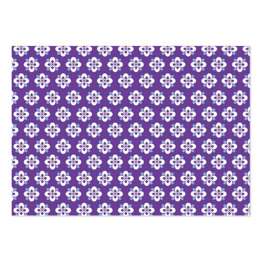 Origami Cranes Wedding (Purple C. Blue) RSVP Card Business Card (back side)