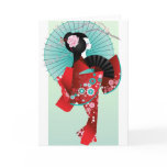 Origami Doll Greeting Card