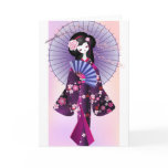 Origami Doll Greeting Card