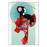 Origami Doll Greeting Card