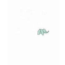 Origami Elephant t-shirts