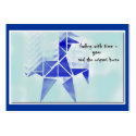 ORIGAMI HORSE ACEO HAIKU ART TRADING CARD--------- business cards by Reflekshins ORIGAMI HORSE ACEO HAIKU ART TRADING CARD--------- business cards
