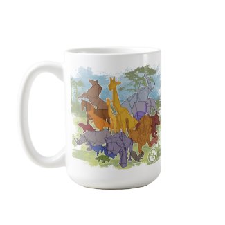 Origami Menagerie Mug