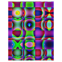 Origami Paper, Abstract Cheery Colorful Squares Flyer