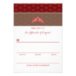 Origami Paper Cranes Scallop Modern Wedding RSVP invitations