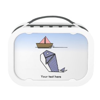 Origami Whale Moby Dick Lunch Box