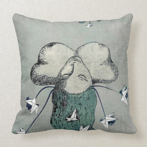 Origami's passion throw pillow