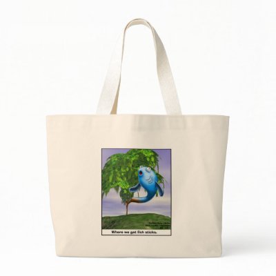 Origin OF Fishsticks Funny Tees & Gifts Tote Bag by beardiethor123