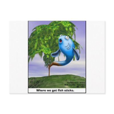 Origin OF Fishsticks Funny Tees & Gifts Post Card by beardiethor123