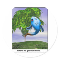 Origin OF Fishsticks Funny Tees & Gifts stickers by beardiethor123 Origin OF Fishsticks Funny Tees & Gifts stickers