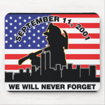 Original 9/11 Firefighter Design Mouse Pads