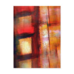 Original Abstract Art Postcard