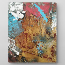 Original Acrylic Alcohol Straw Art Painting plaques
