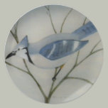 Original Art Blue Jay Plate plates