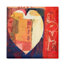 Original Art Heart Design magnets by studio236 Original Art Heart Design magnets