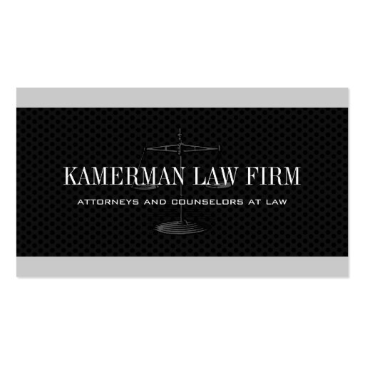 Original Attorney Business Cards (front side)
