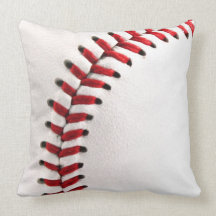 Original baseball ball throw pillows