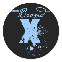 Original Brand X Logo (blue) stickers by originalbrandx Original Brand X Logo (blue) stickers