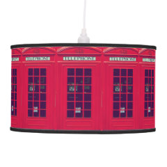 Original british phone box hanging lamp