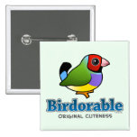 Original Cuteness Gouldian Finch Pinback Button