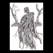Original Demon Tree Print by waynetully Original Demon Tree Print