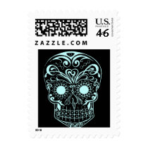Original Drawn By Artist Sugar Skull stamp