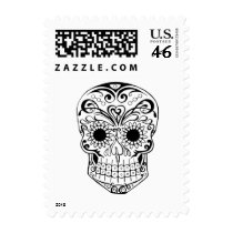 Original Drawn By Artist Sugar Skull stamp