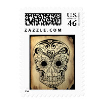 Original Drawn By Artist Sugar Skull stamp