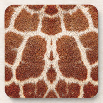 giraffe, coaster, funny, animal, cork coaster, cool, fashion, fur, original, unique, [[missing key: type_fuji_coaste]] with custom graphic design