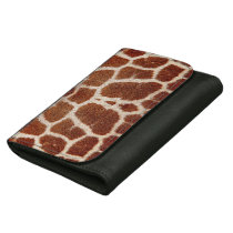 giraffe, animal, fur, pattern, wild, funny, nature, print, trendy, wallet, cool, giraffes, unique, design, actual, detail, chic, classy, real, true, mammals, birthdays, best, gift, yellow, brown, leather wallet, [[missing key: type_photousa_walle]] with custom graphic design