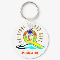 ORIGINAL ISLAND GIRLZ, JAMAICAN GIRL keychains
