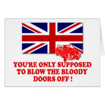 Original Italian Job 1969 Union Jack cards