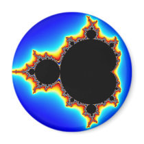 Original Mandelbrot Set 03 - Fractal Refrigerator Magnet