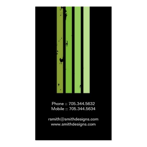 Original Monogram Business Cards (back side)