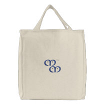 Original Multiple Monkeys [Blue-S] Bag embroidered bags