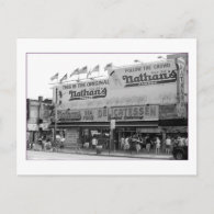 Original Nathan's Hot Dogs (Coney Is., NY) Post Card