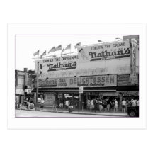Original Nathan's Hot Dogs (Coney Is., NY) Post Card