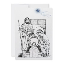 Original Nativity Invitation by BlayzeInk Original Nativity Invitation