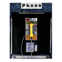 payphone, phonebooth, funny, vintage, phone, box, geek, humor, cool, urban, street, nerd, phone booth, nostalgia, photography, humorous, coolest, fun, postcard, Postkort med brugerdefineret grafisk design