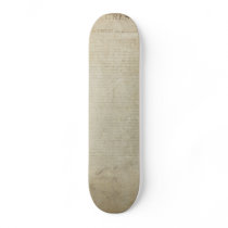 ORIGINAL Scan of the Declaration of Independence Skate Boards