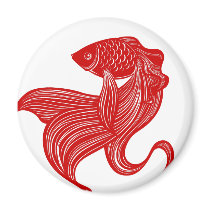Original Scissors-cut Goldfish Magnet