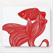 Original Scissors-cut Goldfish Mousepad