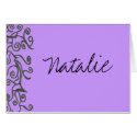 original scroll, Natalie cards