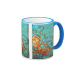 Original Silk Painting Octopus Mug mugs