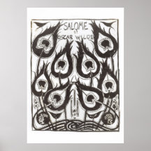Original sketch for the cover of 'Salome' by Oscar Poster